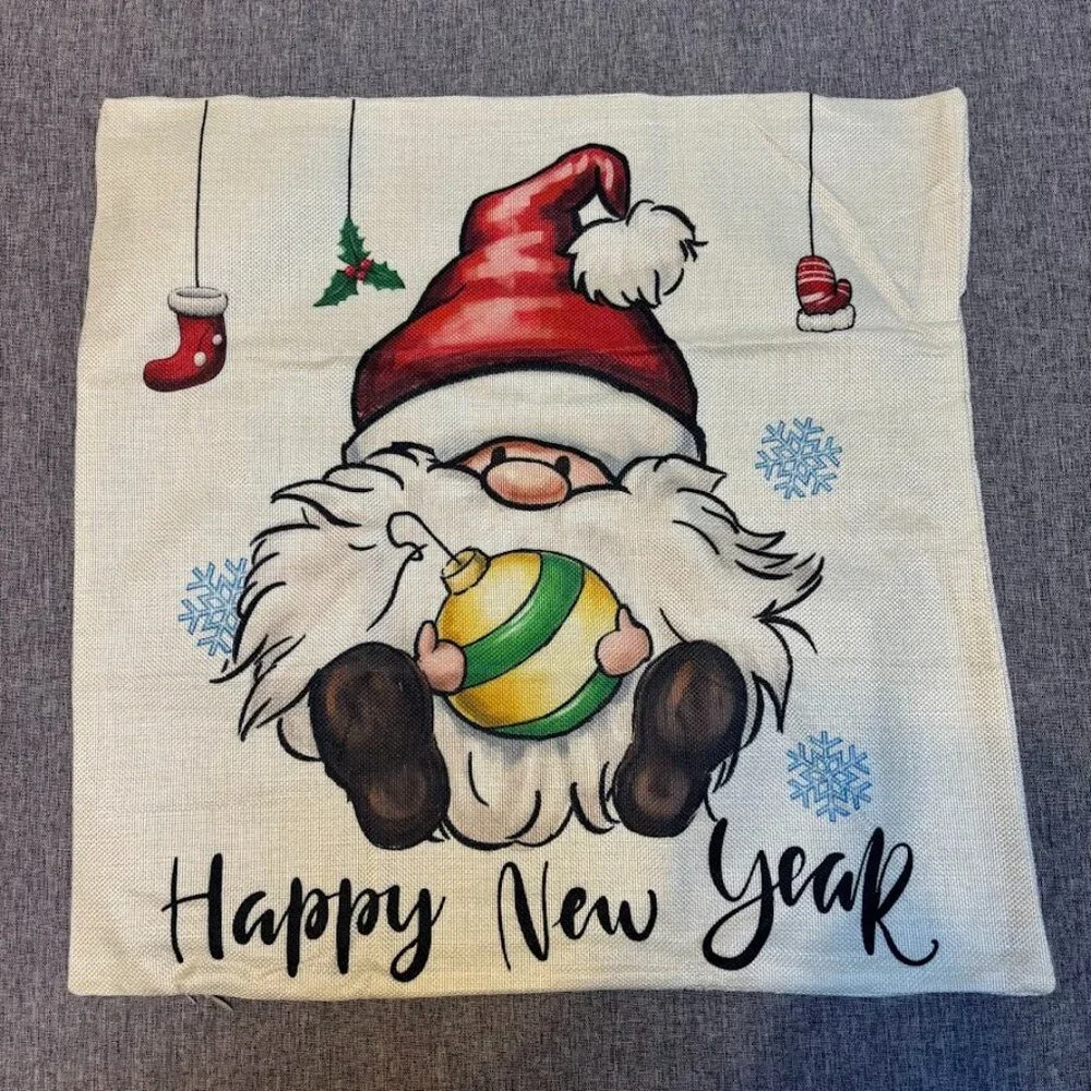 4 Whimsical Christmas Holiday Cushion Pillow Covers